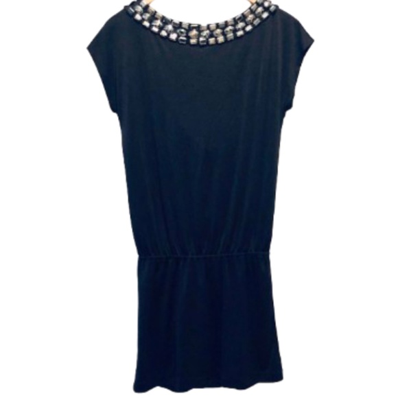 Erato Beaded Mini Dress/Blouson Top - Picture 1 of 7